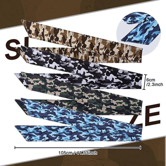 Sports Headbands Set Polyester Spandex Sweat Wicking Non Slip for Yoga Workout main image 8